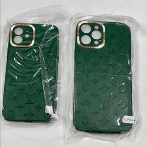 Green LV IPhone 12 & 12 Pro Max Cases